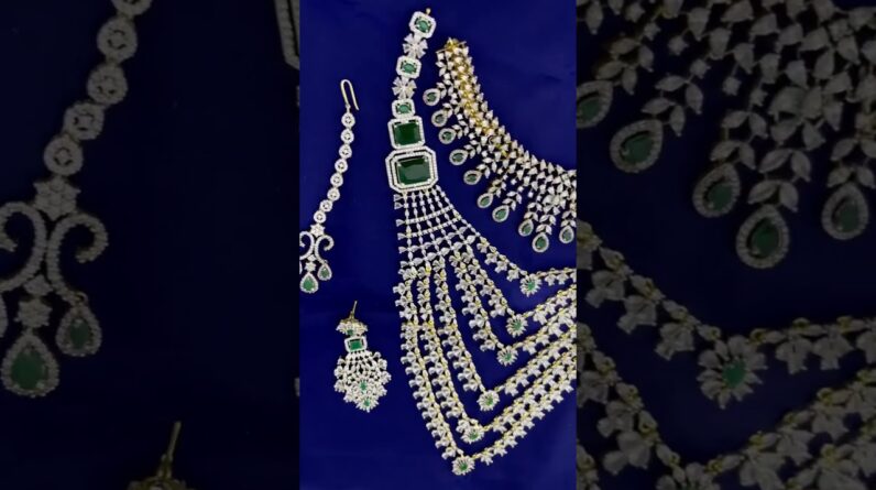 Special offer on all rental jewellery|Bridal jewellery for Rental|Wedding jewels|green set|AD stone