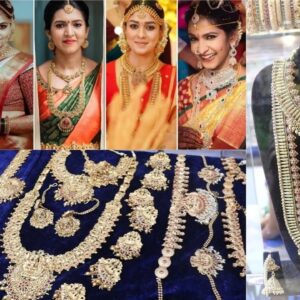 South Indian Bridal Jewelery Set | matt bridal jewellery rent