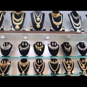 Bridal Jewellery Set Wholesale Price/Sowcarpet Shopping/Nanga Romba Busy